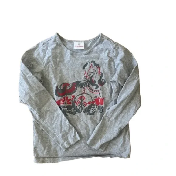 Hanna Andersson Scandanavian Horse Long Sleeve Top - Picture 1 of 3